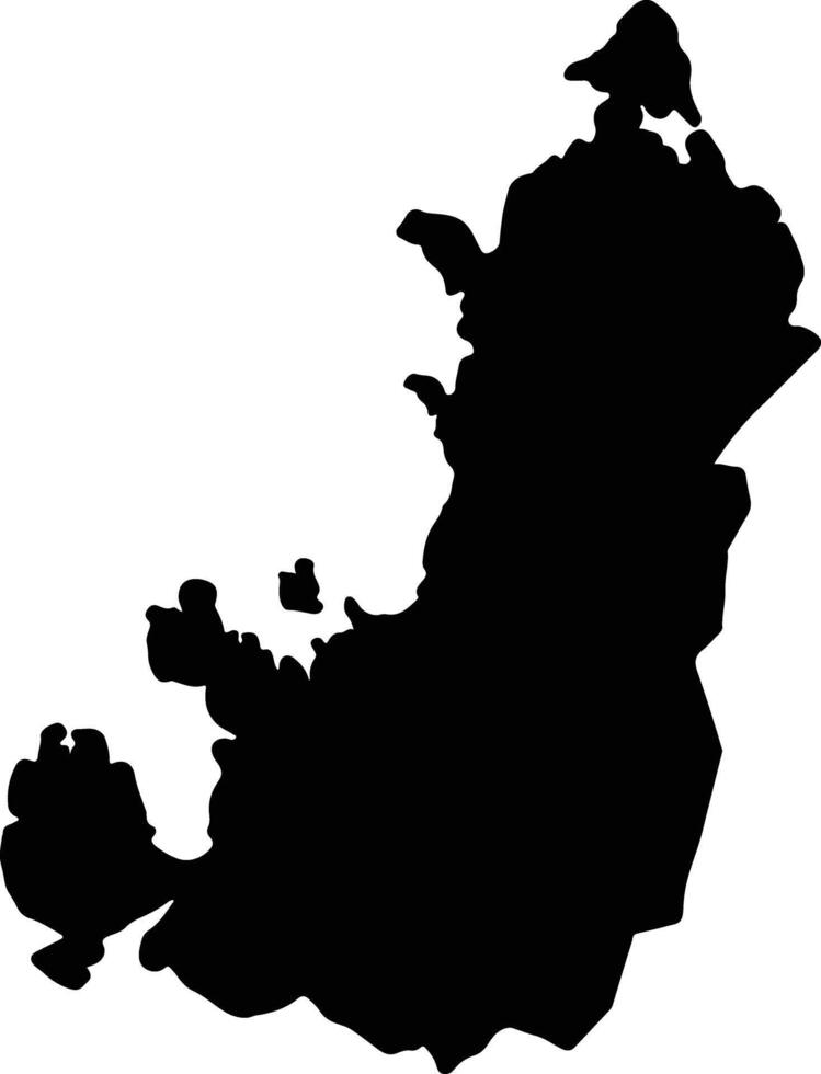 Diana Madagascar silhouette map vector