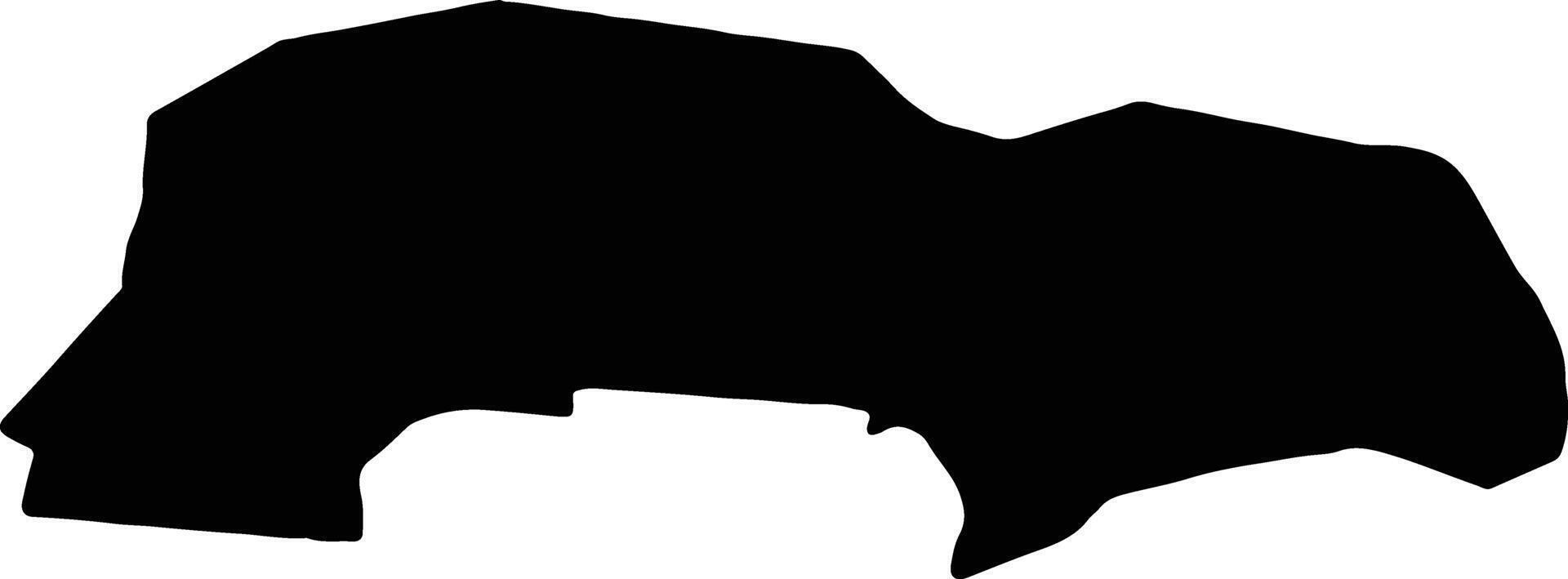 Dobrova-Polhov Gradec Slovenia silhouette map vector