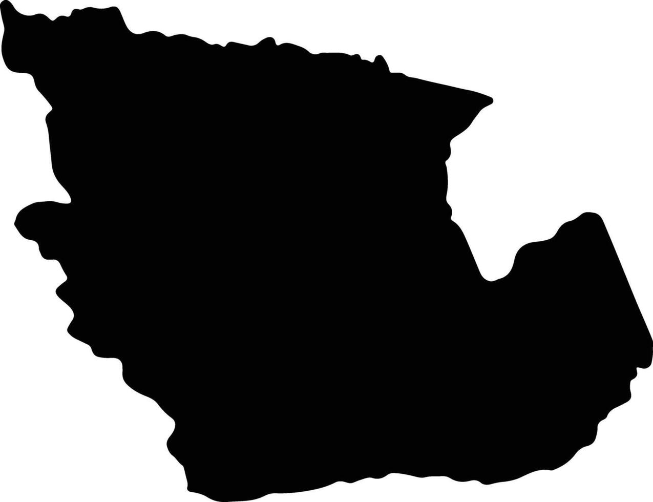 Concepcion Paraguay silhouette map vector