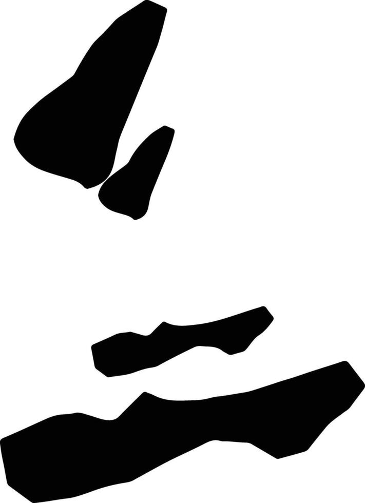 Dili East Timor silhouette map vector