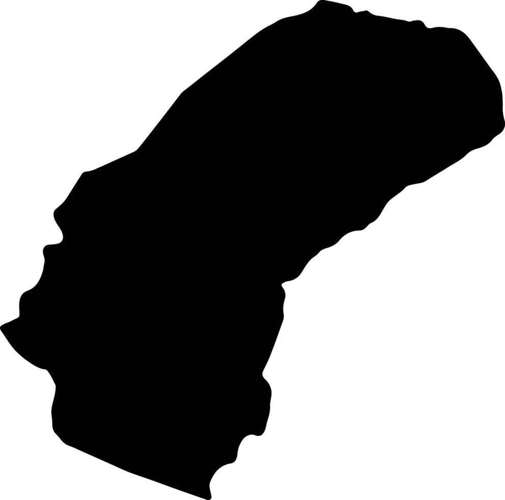 grandioso capa montar Liberia silueta mapa vector
