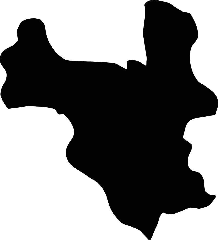 Ha Noi Vietnam silhouette map vector