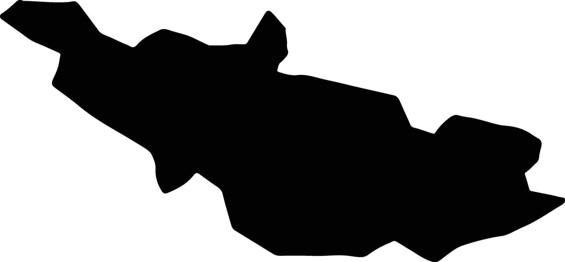 Ialoveni Moldova silhouette map vector