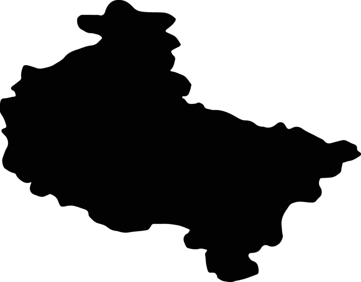 Greater Poland Poland silhouette map vector