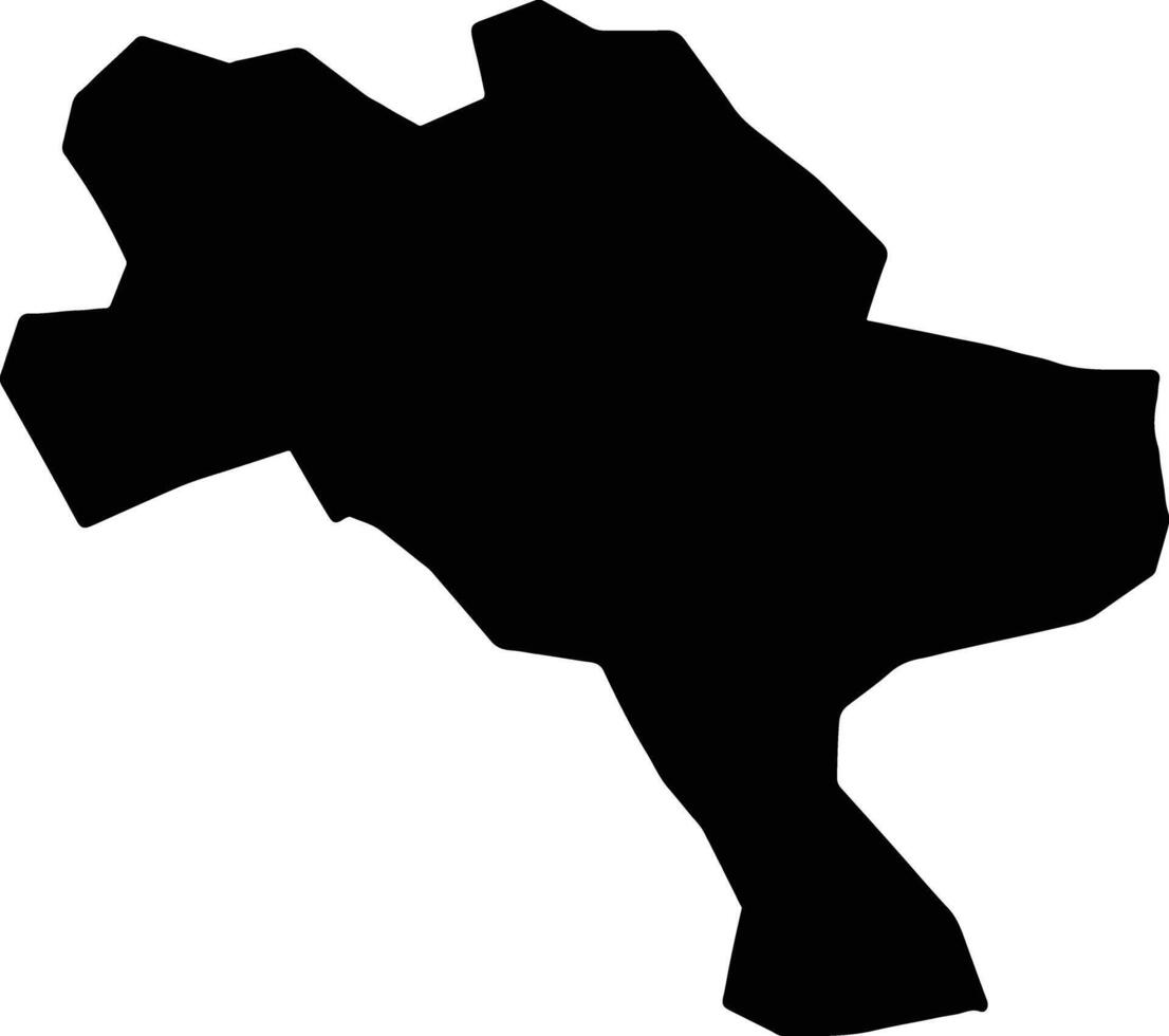 gnjilane Kosovo silueta mapa vector