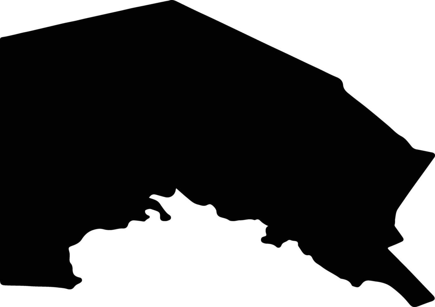 Karakalpakstan Uzbekistan silhouette map vector