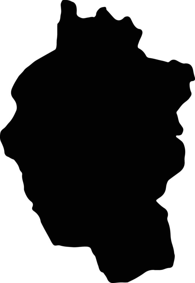 Kayah Myanmar silhouette map vector