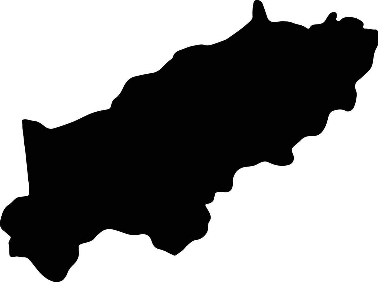 Itapua Paraguay silhouette map vector