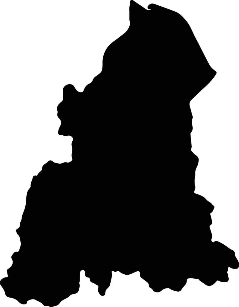Kelantan Malaysia silhouette map vector