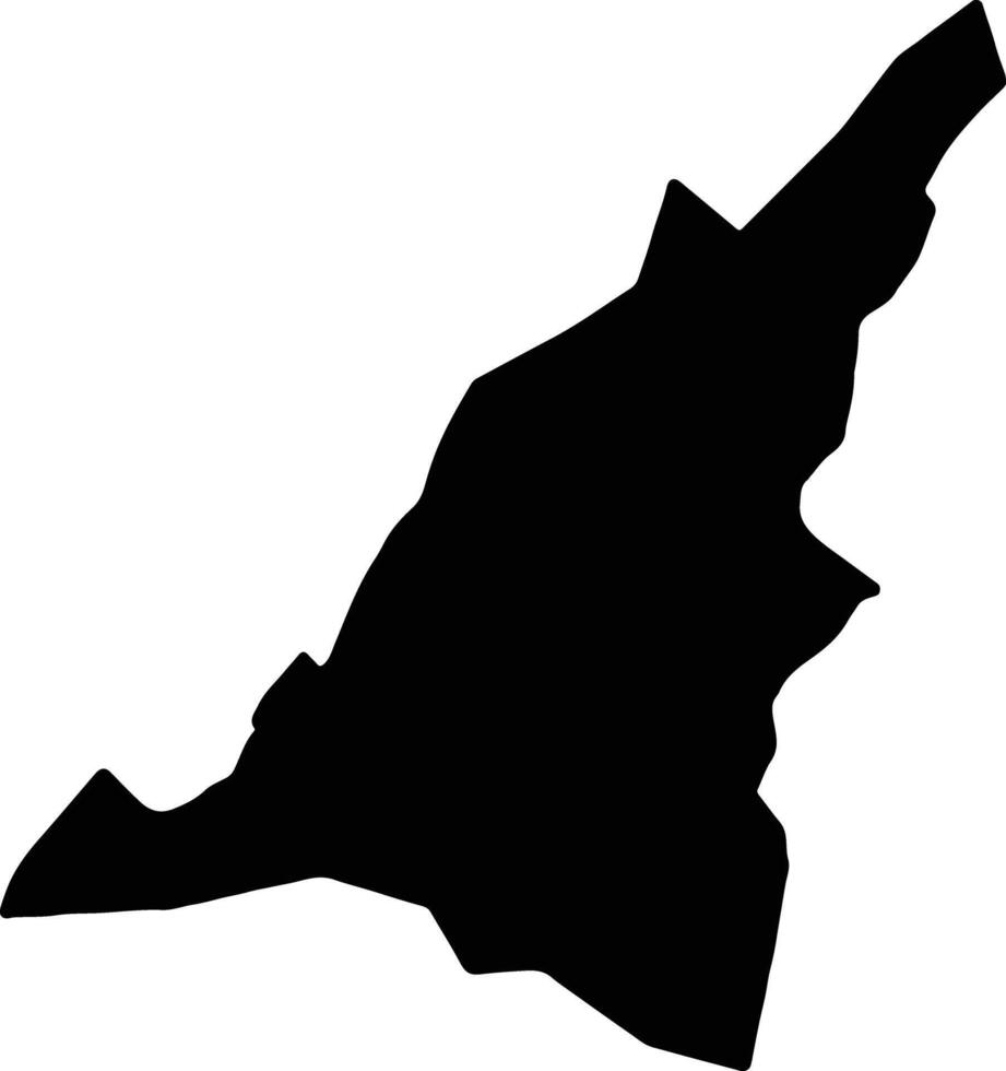 Kabarole Uganda silhouette map vector