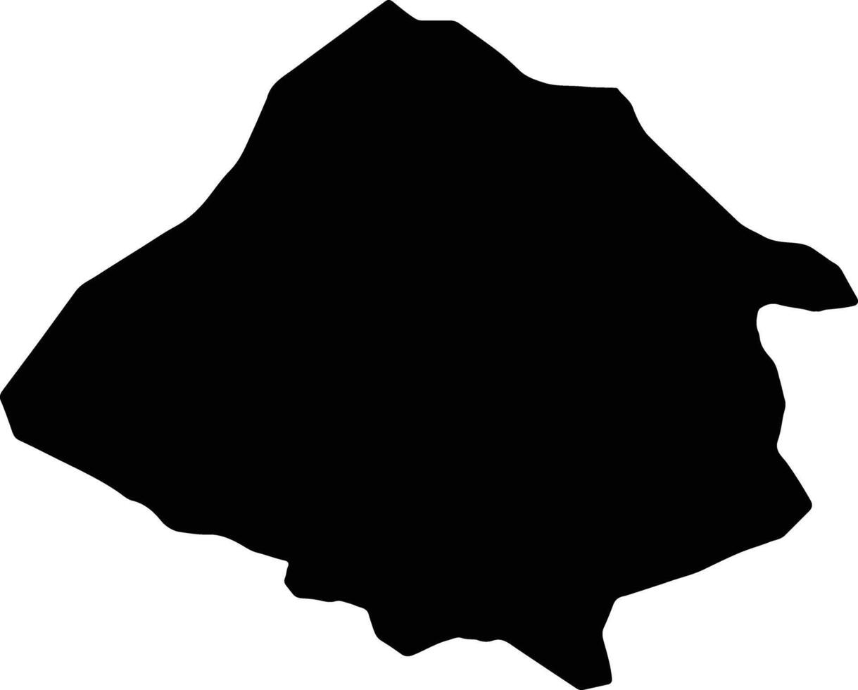Kirsehir Turkey silhouette map vector