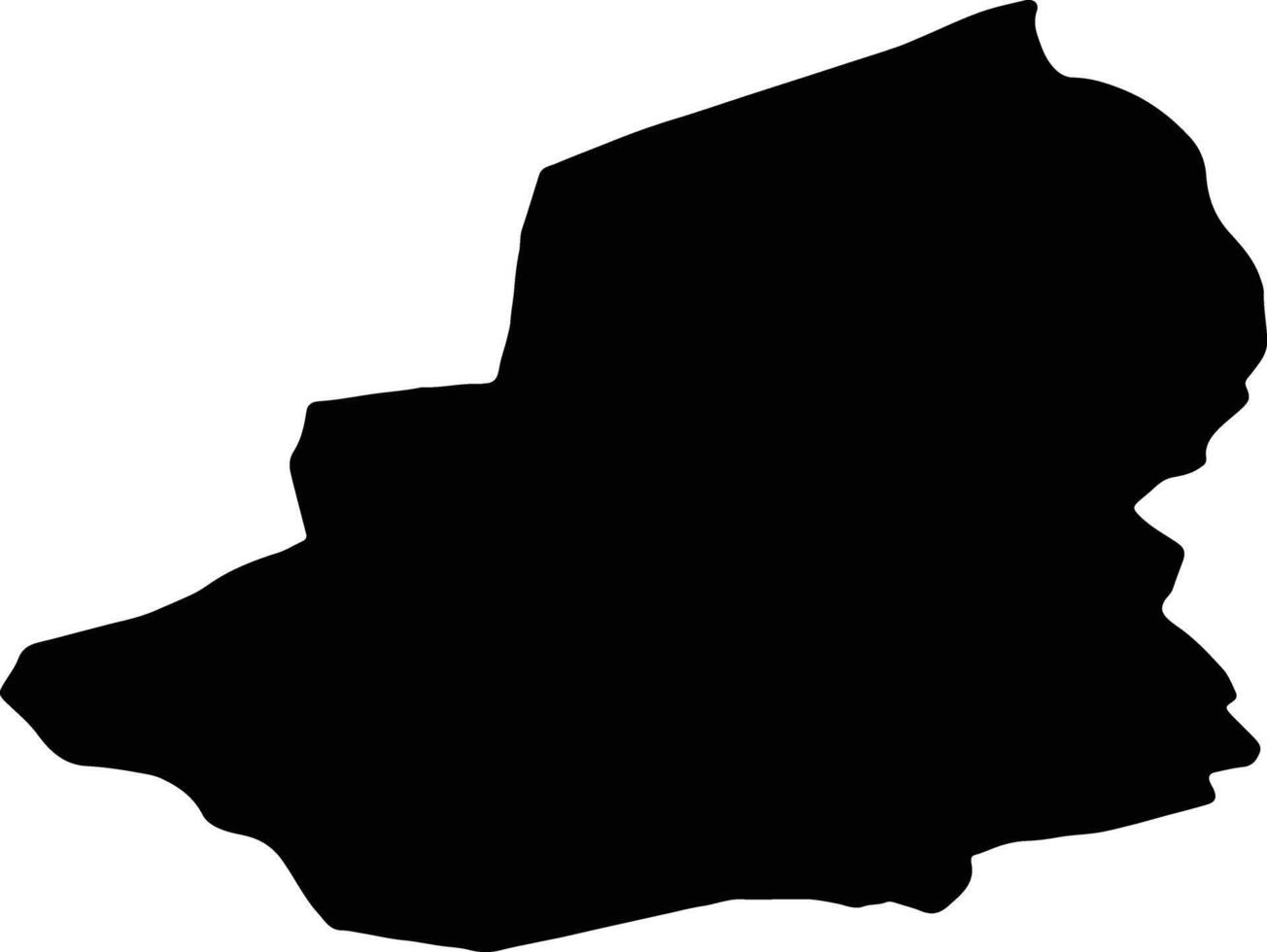 Kars Turkey silhouette map vector