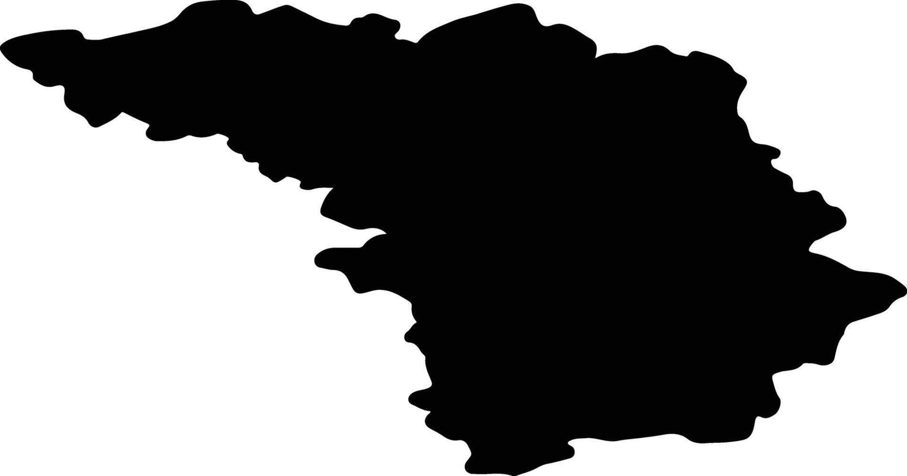 Kauno Lithuania silhouette map vector