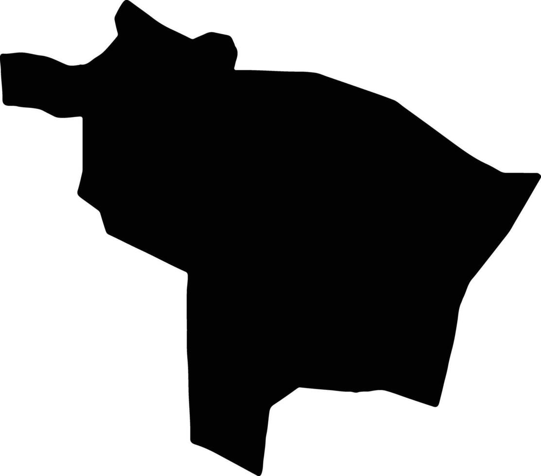 Kotido Uganda silhouette map vector