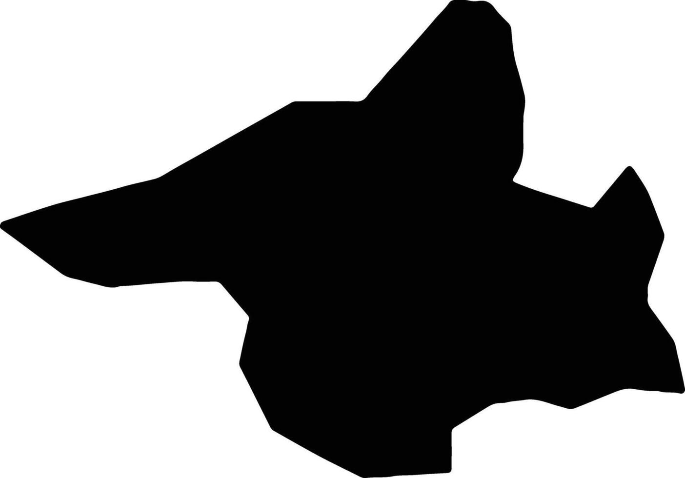 Malisevo Kosovo silhouette map vector