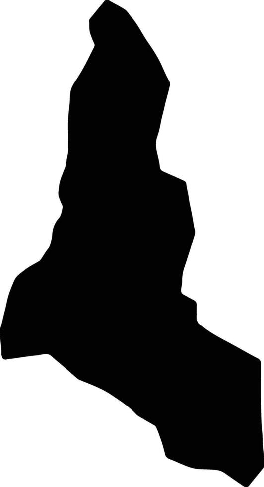 Luuka Uganda silhouette map vector