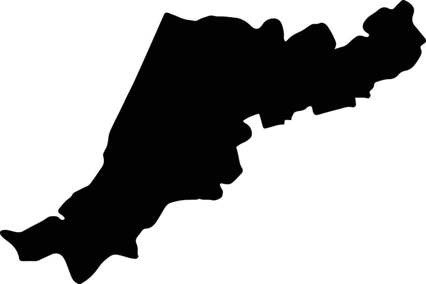 Leiria Portugal silhouette map vector