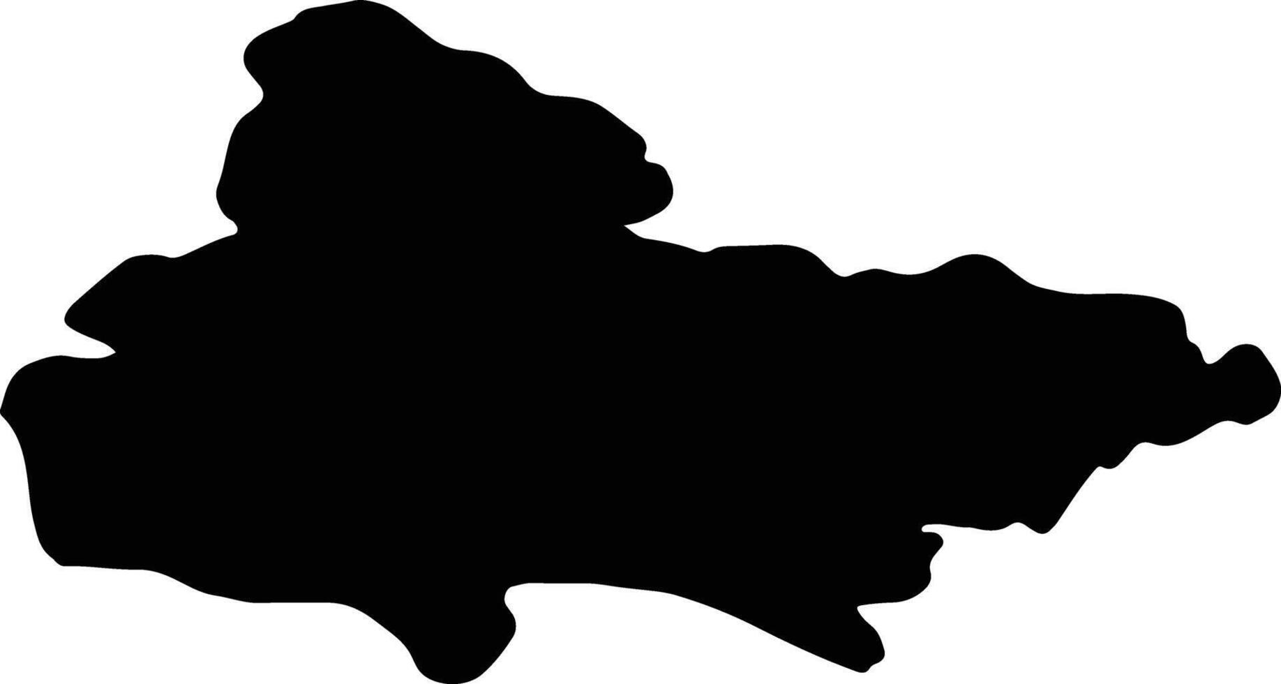 Lumbini Nepal silhouette map vector