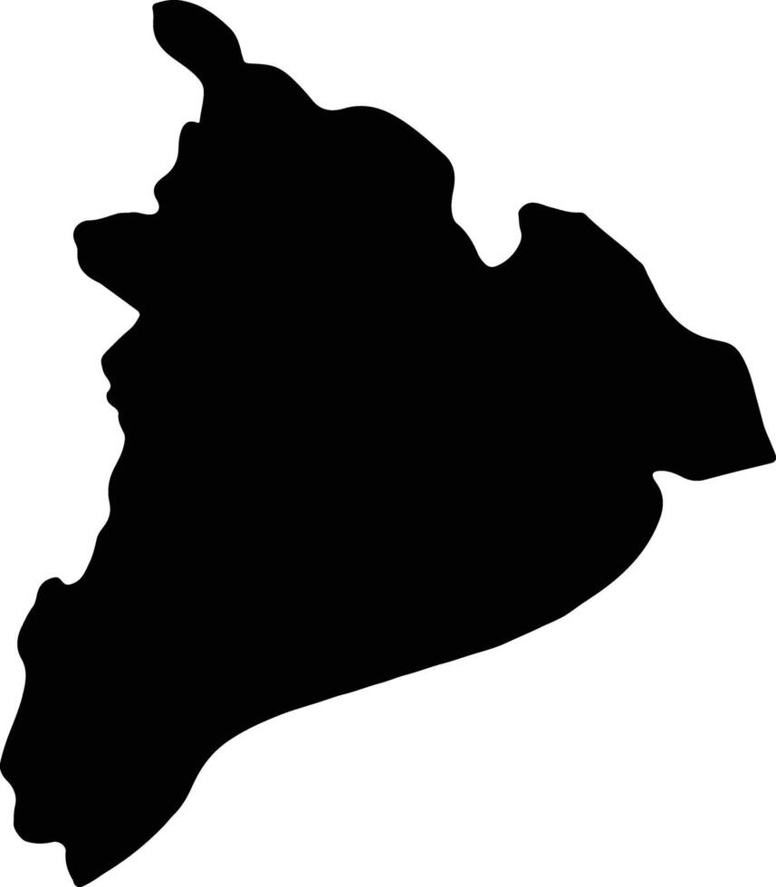Kon Tum Vietnam silhouette map vector