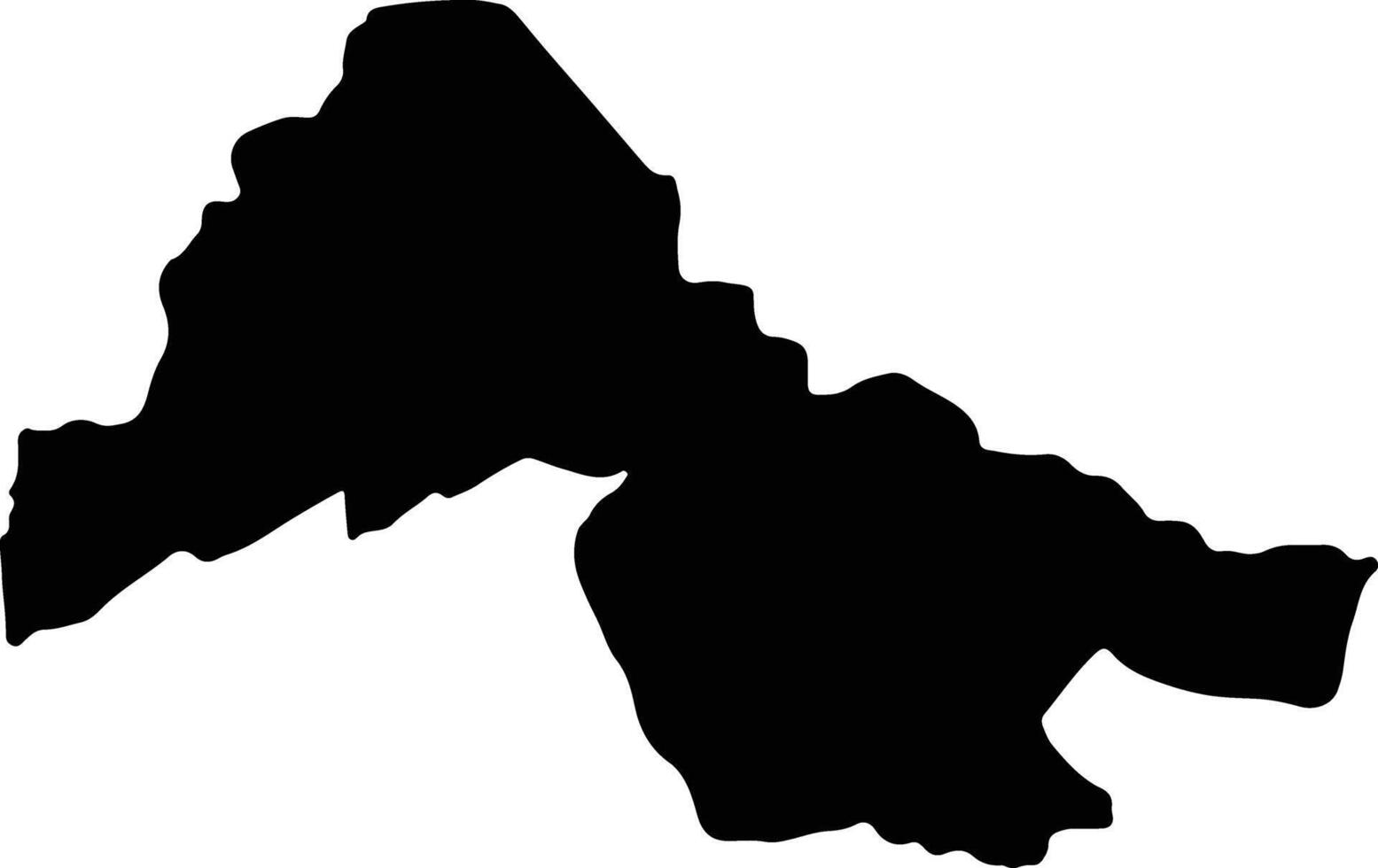 Kwara Nigeria silhouette map vector