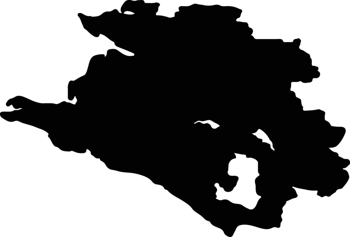 Krasnodar Russia silhouette map vector