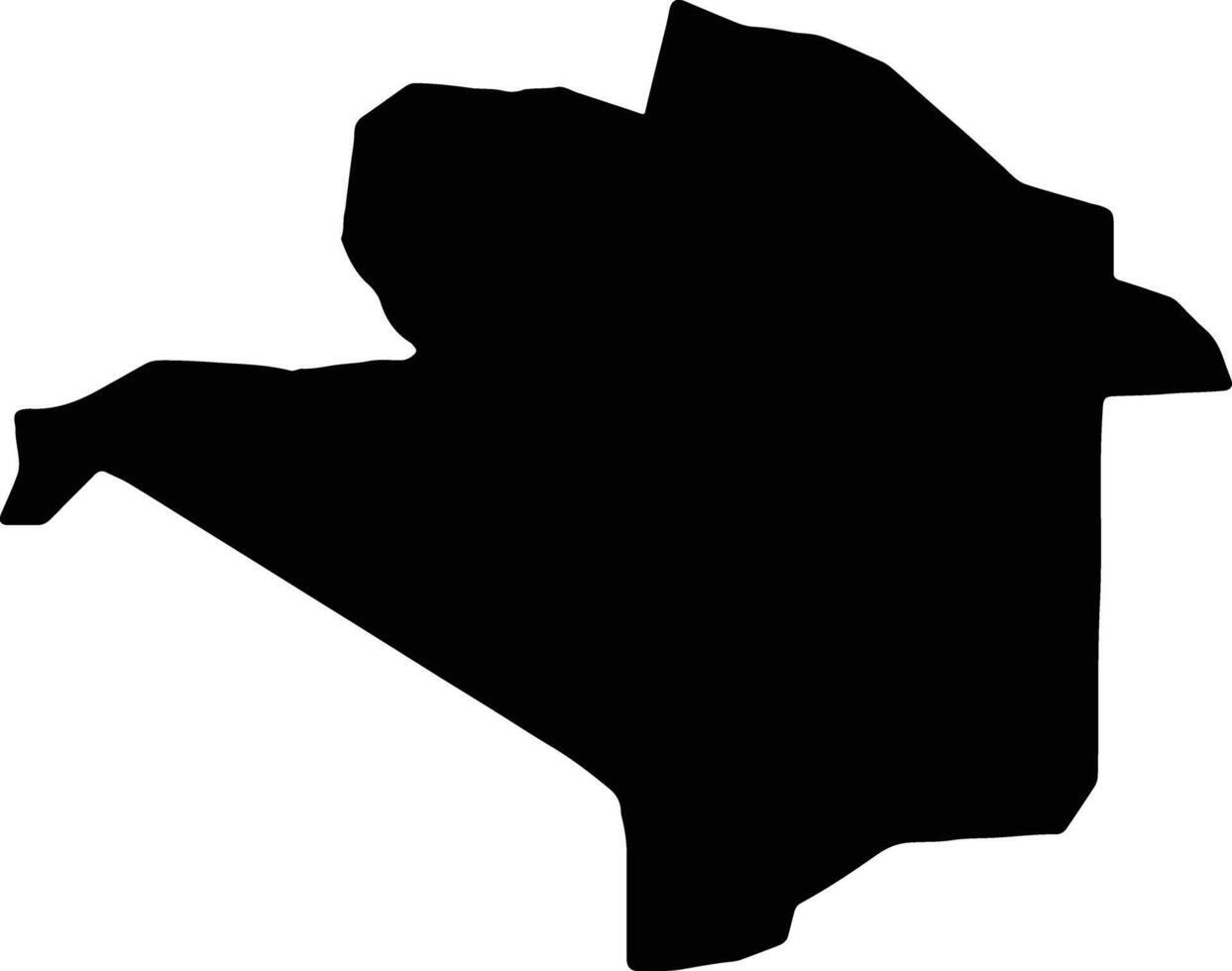 Napak Uganda silhouette map vector