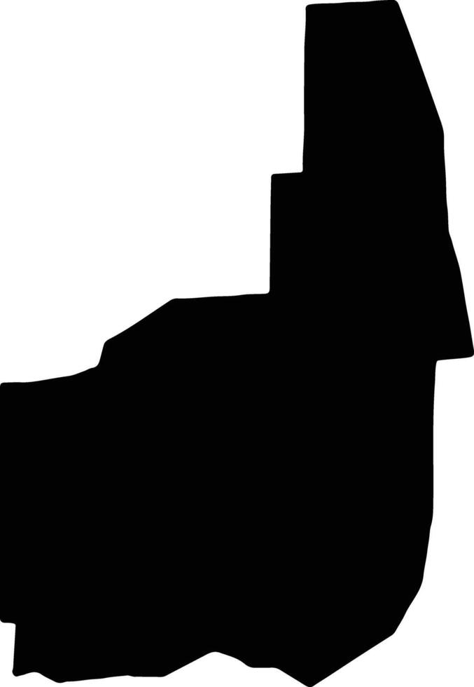 Nakapiripirit Uganda silhouette map vector