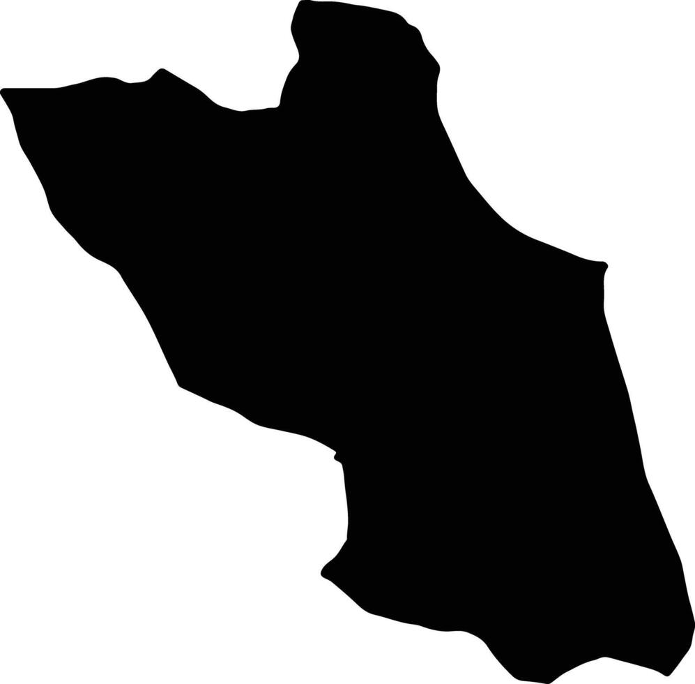 Misratah Libya silhouette map vector