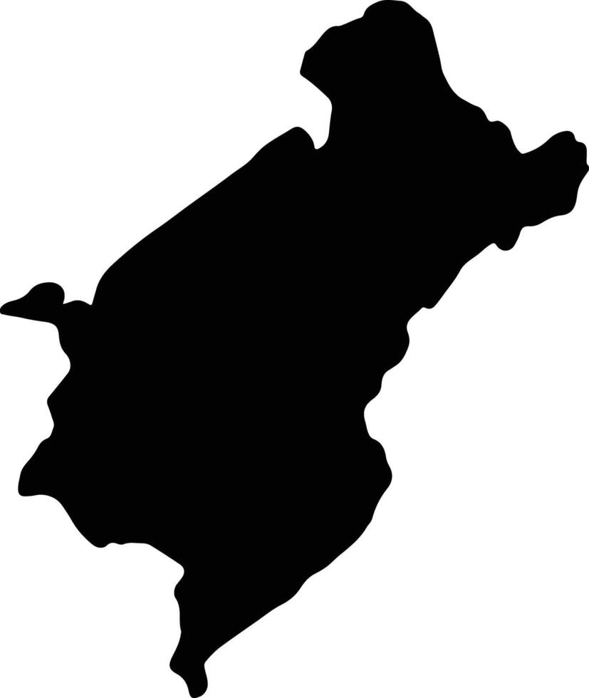 Merida Venezuela silhouette map vector