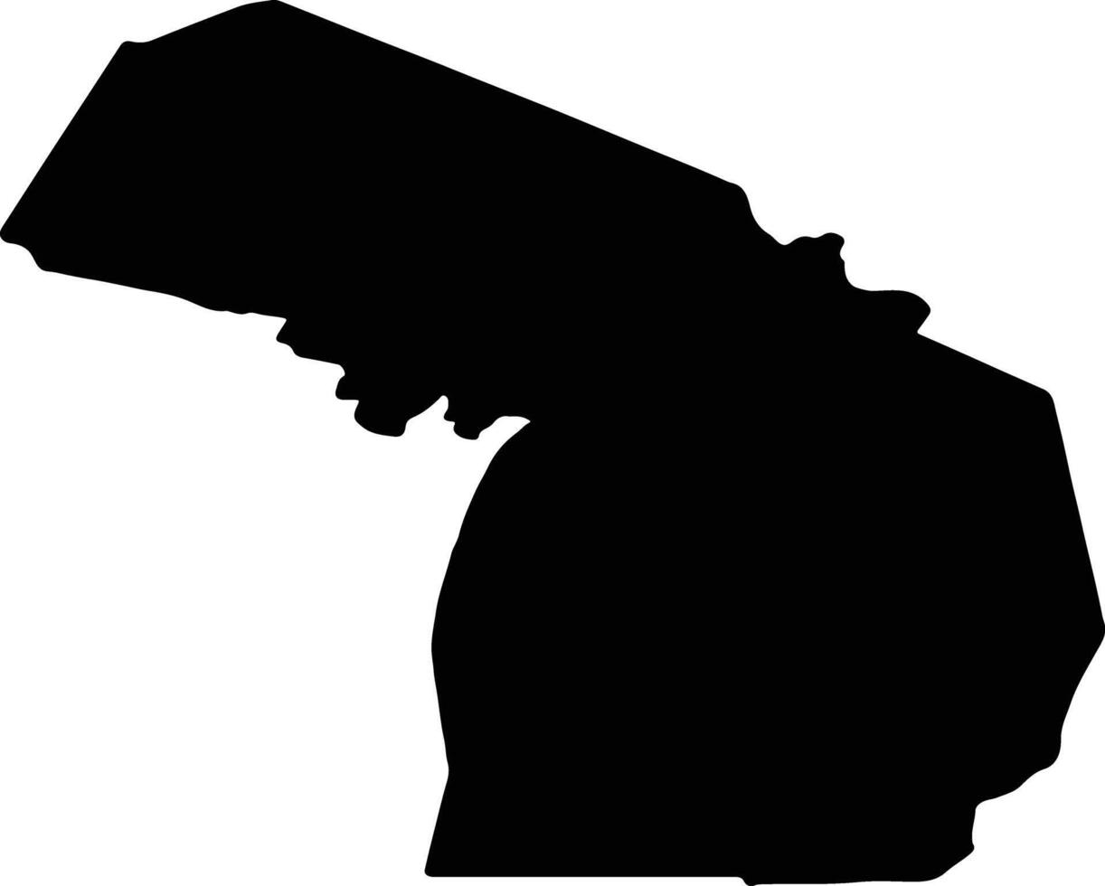 Michigan United States of America silhouette map vector