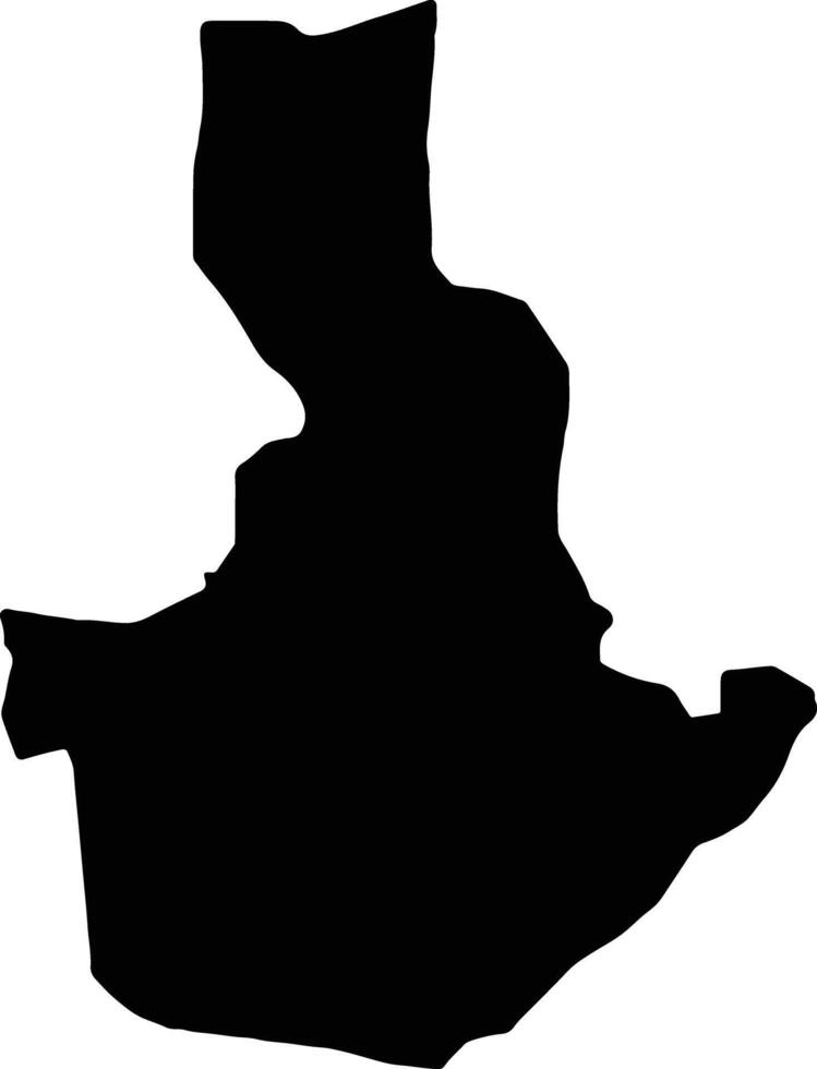 Masindi Uganda silhouette map vector