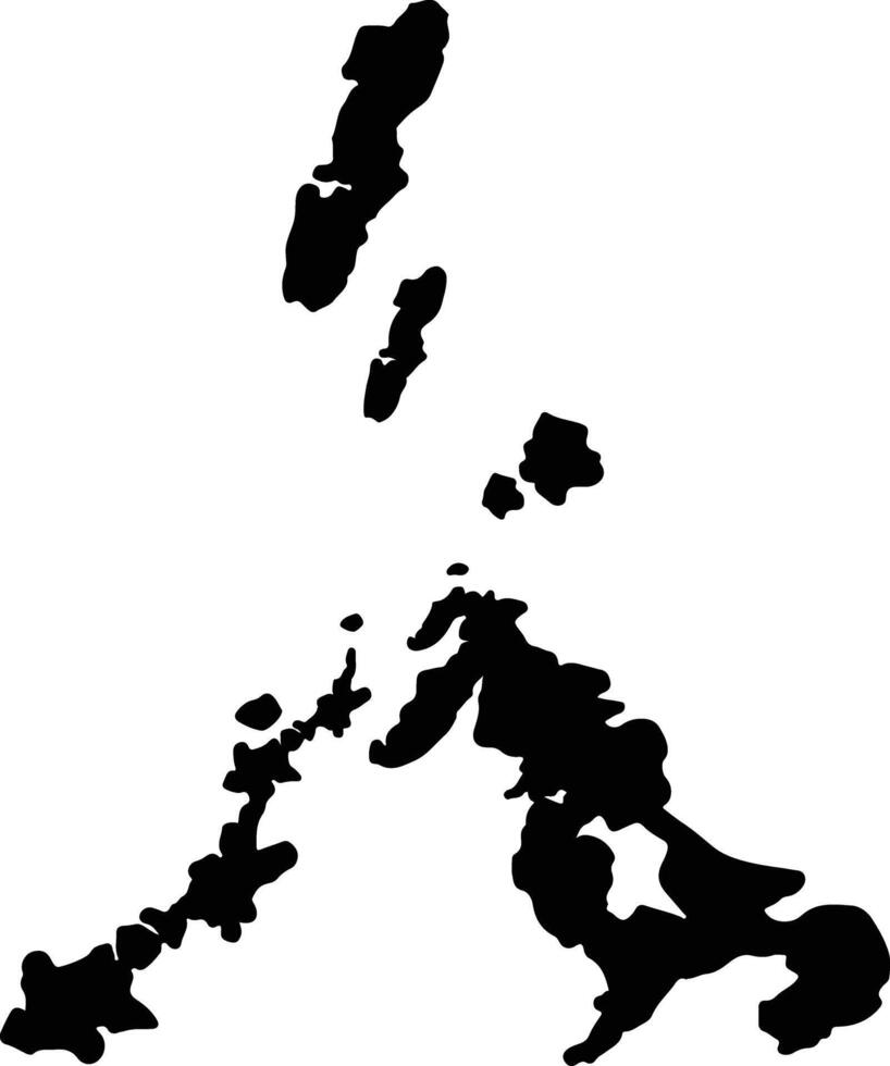 Nagasaki Japan silhouette map vector