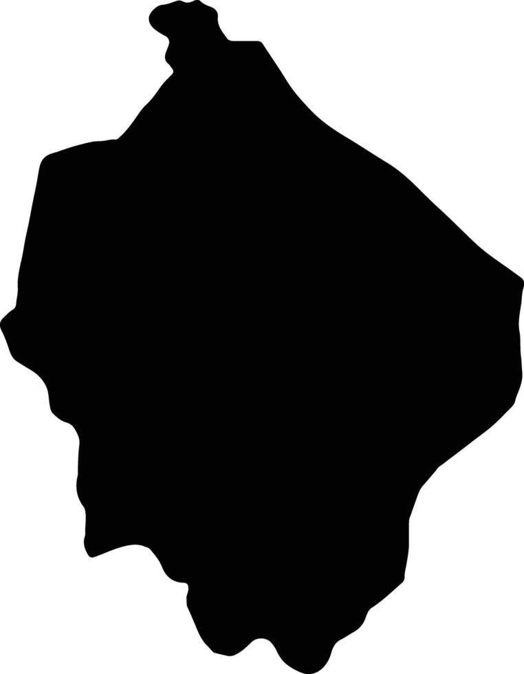 Narathiwat Thailand silhouette map vector