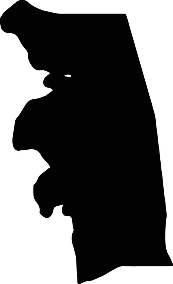 Nkhotakota Malawi silhouette map vector