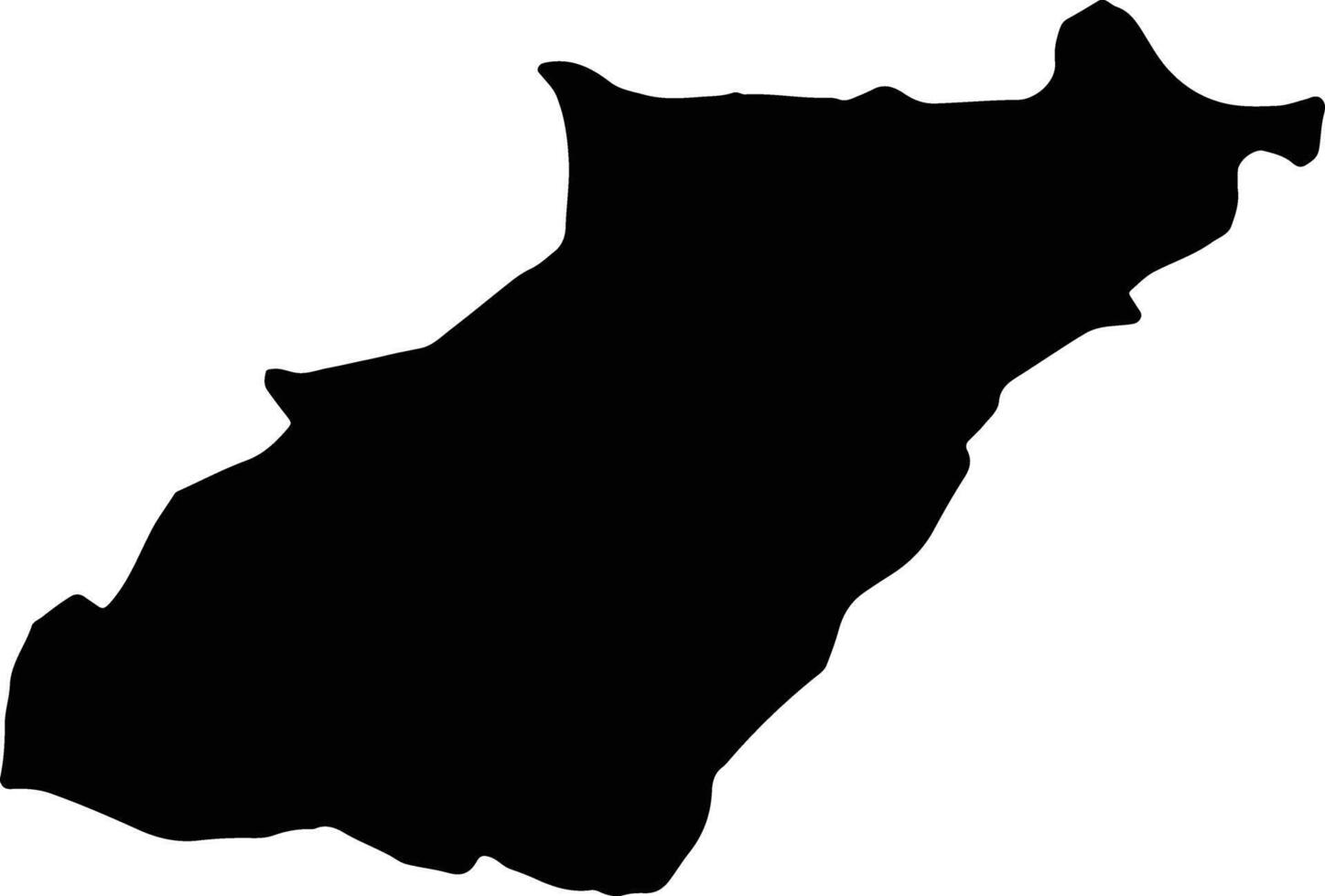 North Lebanon Lebanon silhouette map vector