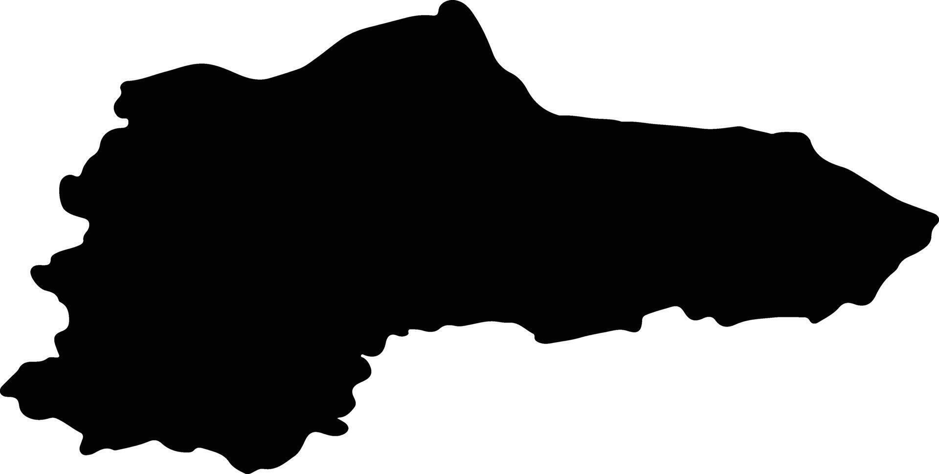 Panevezio Lithuania silhouette map vector
