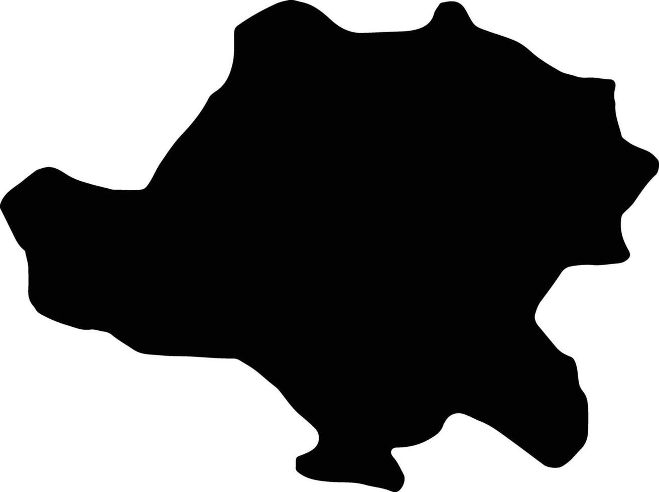 Radovis Macedonia silhouette map vector