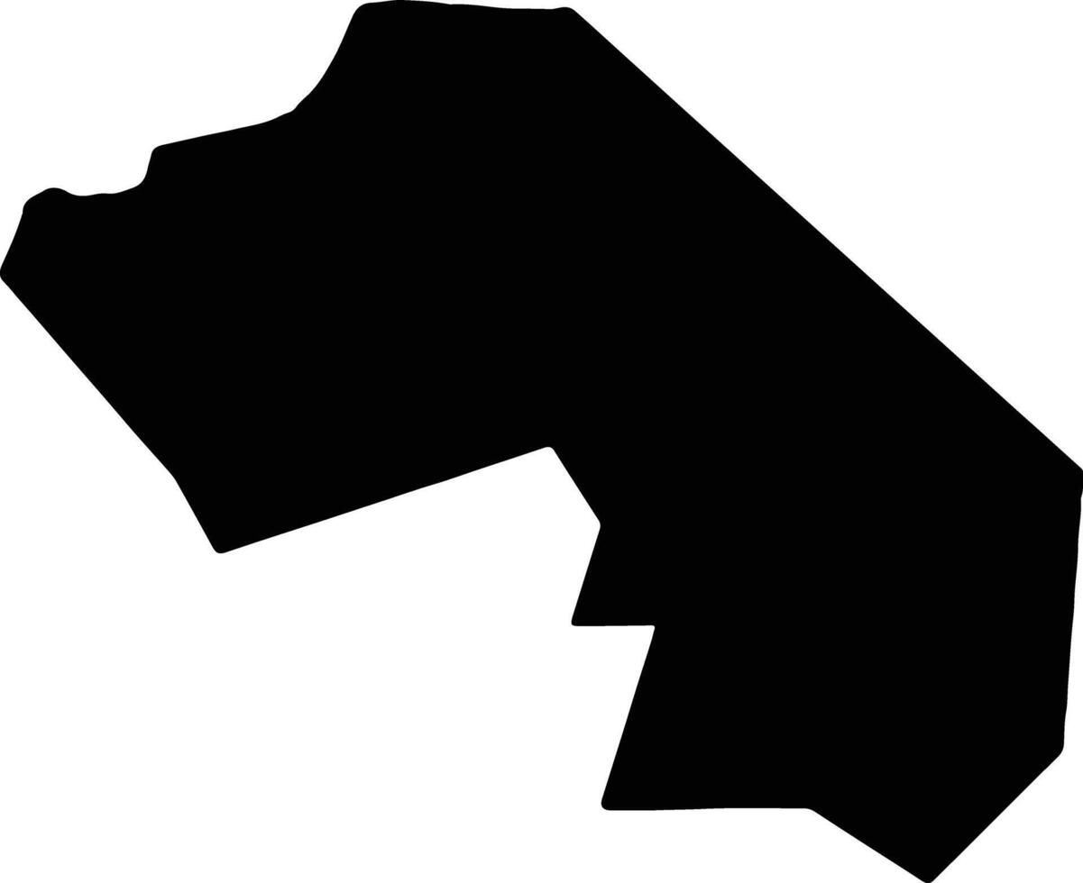 Santiago Philippines silhouette map vector