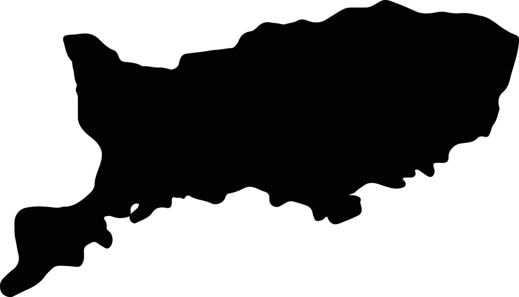 Rio Negro Uruguay silhouette map vector