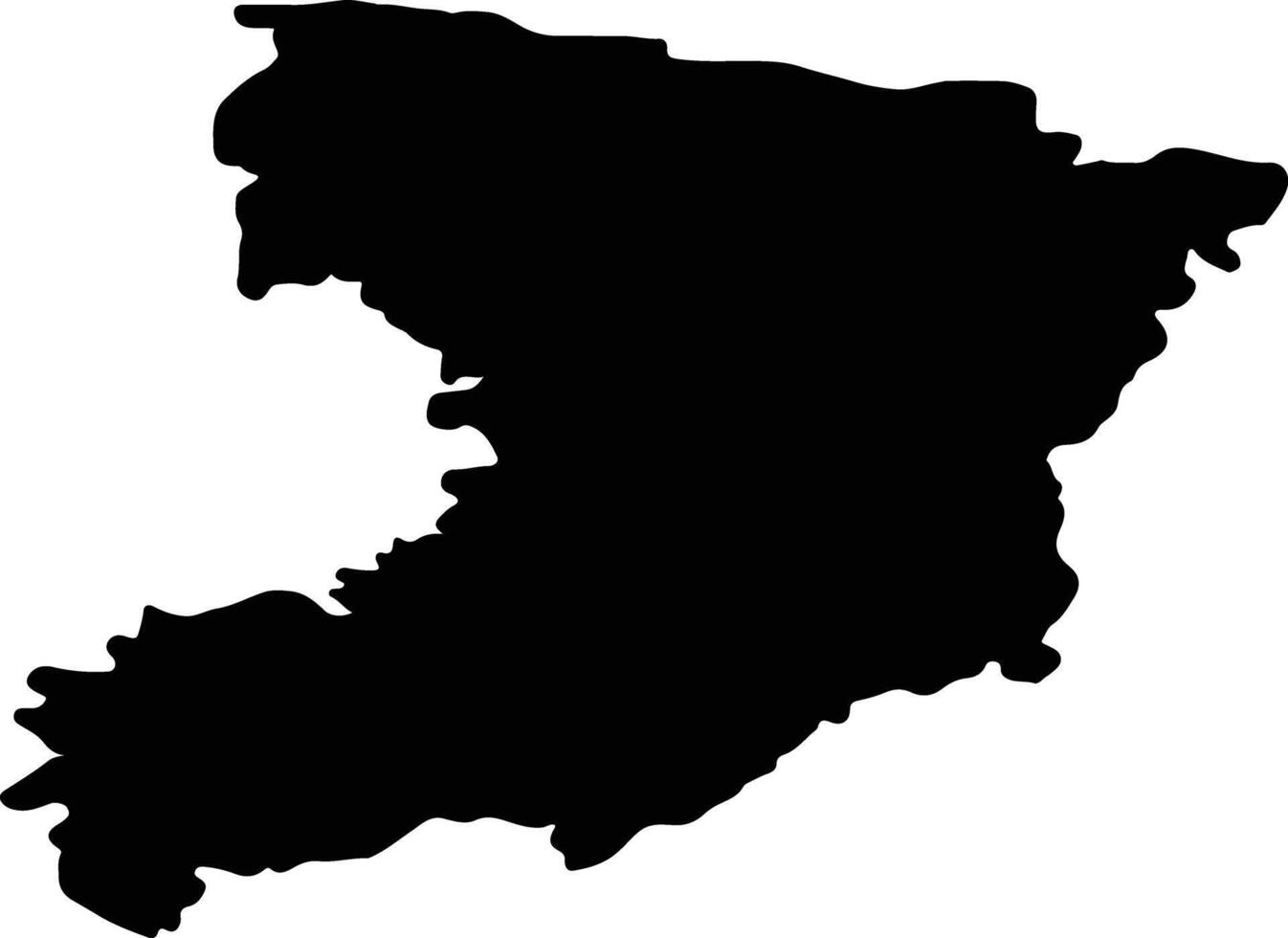 Rivne Ukraine silhouette map vector