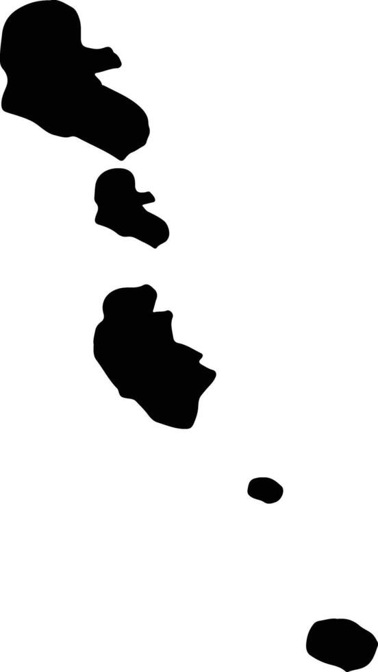Tafea Vanuatu silhouette map vector