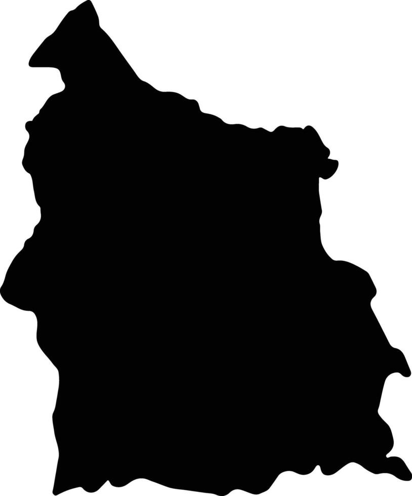 Si Sa Ket Thailand silhouette map vector