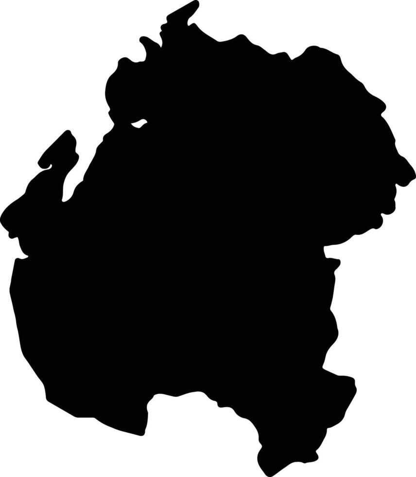 Sofia Madagascar silhouette map vector