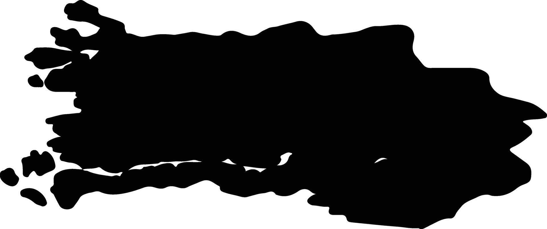 Sogn og Fjordane Norway silhouette map vector
