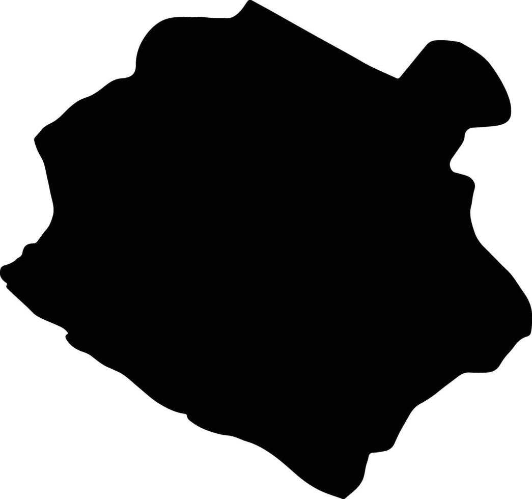 Sinoe Liberia silhouette map vector