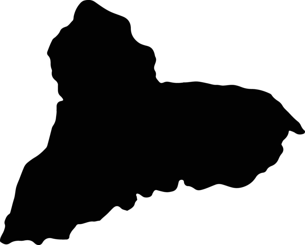 Tacuarembo Uruguay silhouette map vector