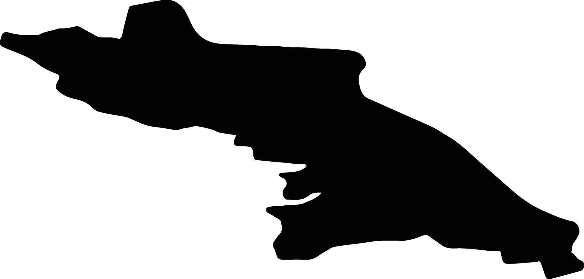 Valkas Latvia silhouette map vector