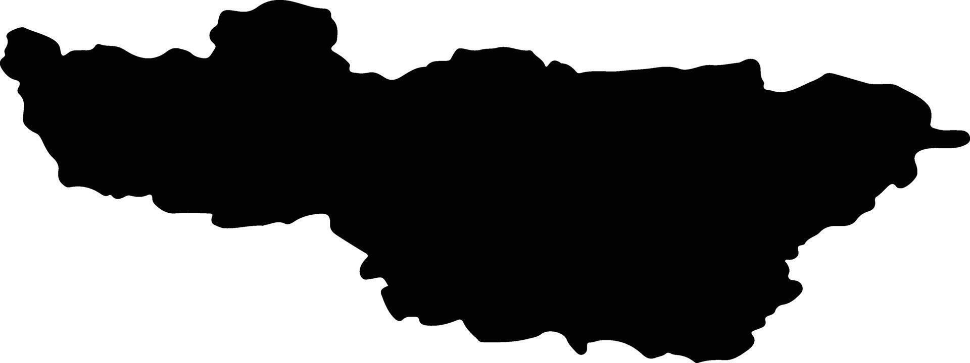 Vladimir Russia silhouette map vector