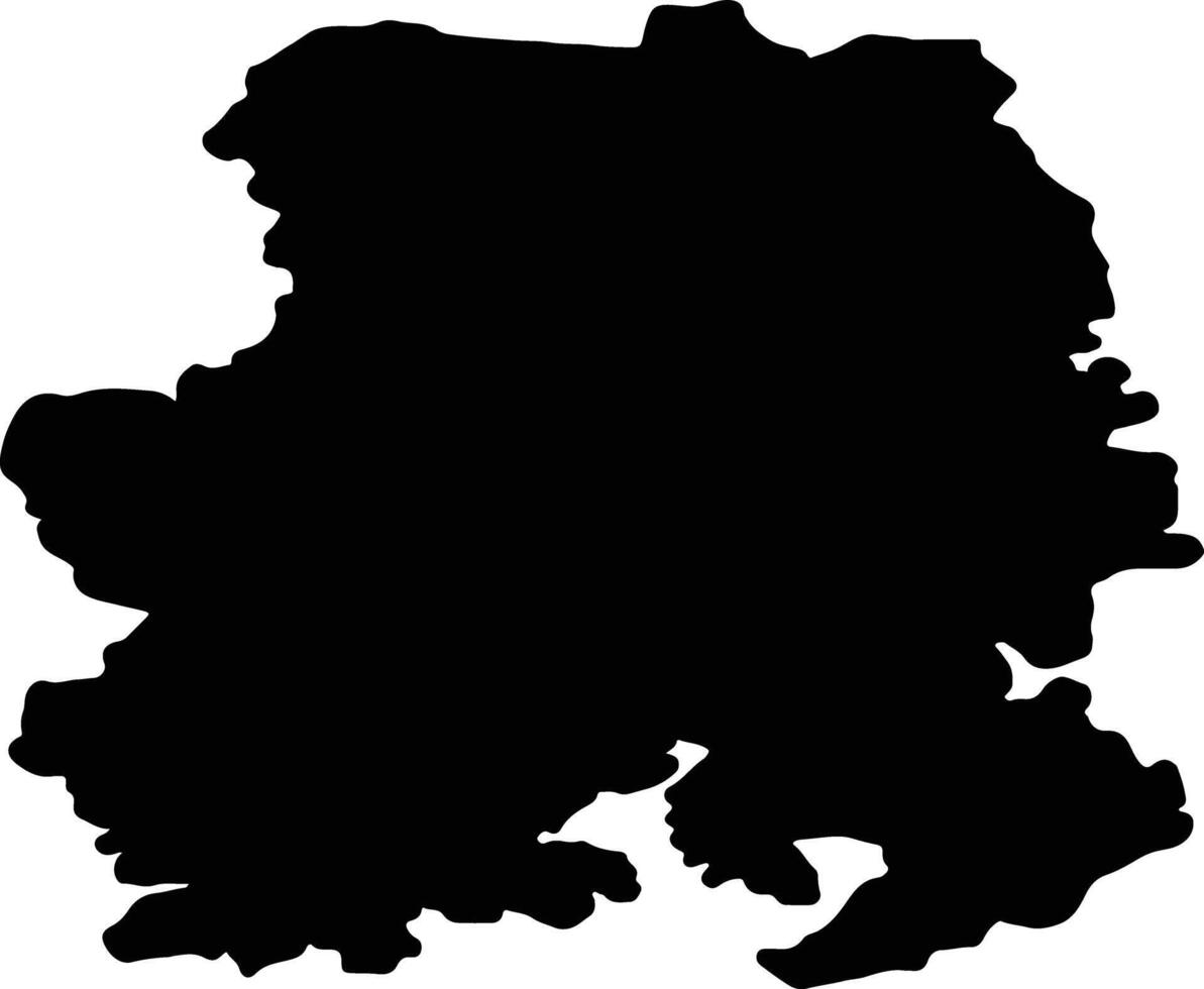 Udmurt Russia silhouette map vector