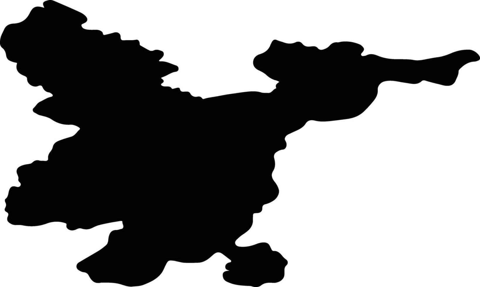 Vilniaus Lithuania silhouette map vector